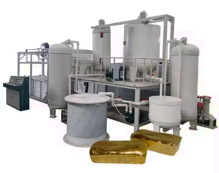 Precious metal refining equipment for extracting gold and silver from electronic waste