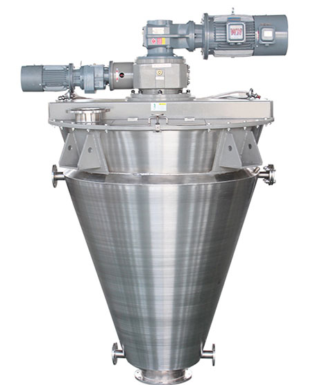 Vertical conical spiral mixer