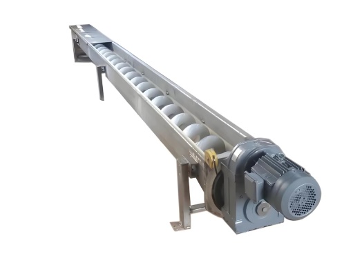 Kitchen waste screw conveyor