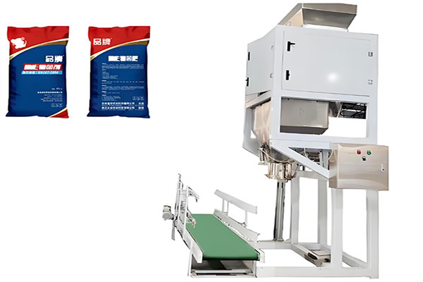 Semi-automatic granule packaging mach