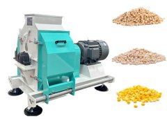 Large grain crusher for feed mills