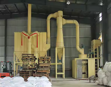 Automatic powder packaging machine production line