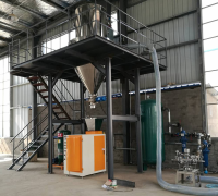 Activated carbon ton bag feding metering vacuum conveying system
