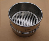 Perforated plate test sieve